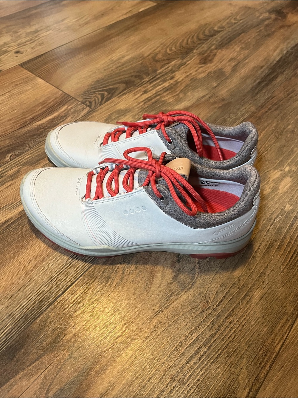 ECCO Biom Hybrid 3 Golf Shoes Womens Size 37 6 Extra Wide Yak Leather Gore-Tex